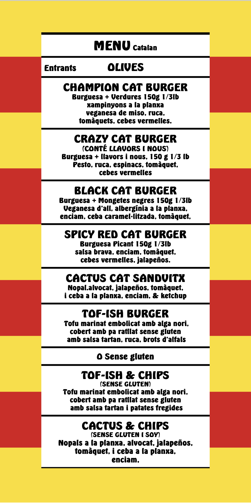 Catalan menu